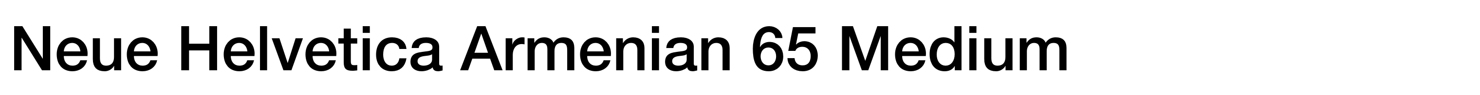 Neue Helvetica Armenian 65 Medium